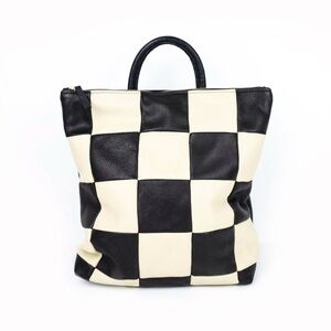 Primecut Checkerboard Leather Backpack
